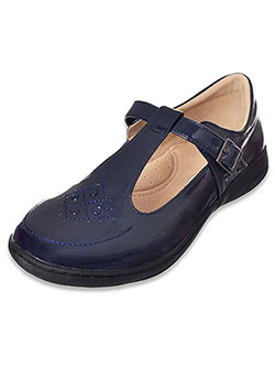 Girls' "Circle Grid" Mary Janes by Easy Strider in Navy
