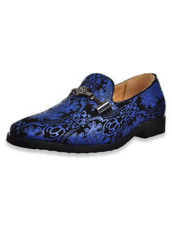 blue dress shoes