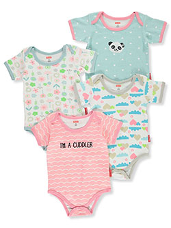 Baby Girls' 4-Pack Bodysuits by Fisher Price in Pink/multi