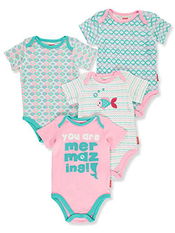 Mermazing 4-Pack Bodysuits by Fisher Price in Pink/multi