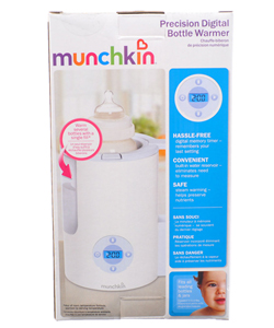 Precision Digital Bottle Warmer by Munchkin in White, Infants