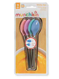 White Hot 4-Pack Safety Spoons by Munchkin in Multi, Infants