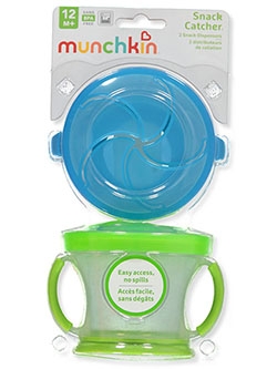 Snack Catch 2-Pack Snack Dispenser by Munchkin in blue/green and pink/purple
