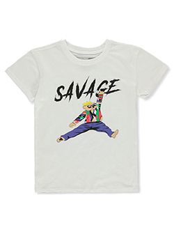 Boys' Teddy Savage T-Shirt by Brooklyn Vertical in White, Boys Fashion
