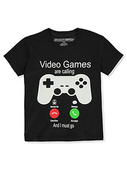 Video Games Are Calling T-Shirt by Brooklyn Vertical in Black