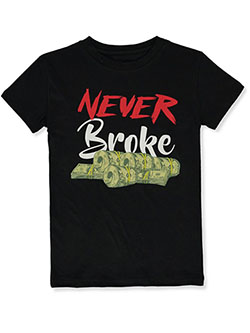 Boys' Never Broke T-Shirt by Brooklyn Vertical in Black