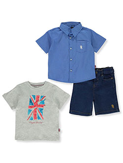 Baby Boys 3-Piece Jack Shorts Set Outfit by English Laundry in Multi