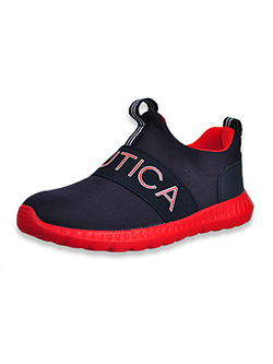 Boys' Canvey Slip-On Shoes by Nautica in Navy/red