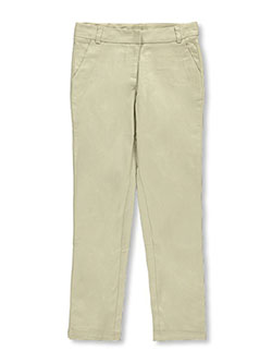 girls stretch khaki pants