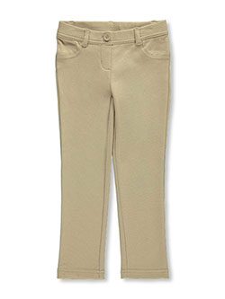 khaki jeggings for girls