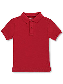 Little Boys' S/S Pique Polo by Nautica in Red