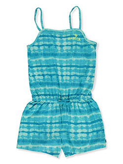 Girls' Tie-Dye Sleeveless Romper by Nautica in Blue