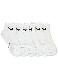Unisex Kids 3-Pack Cushioned Ankle Socks by Nike in White