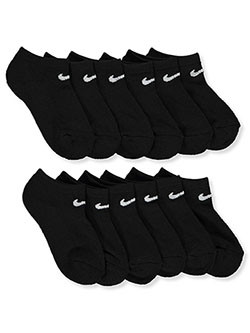 Unisex 6-Pack Cushioned No Show Socks by Nike in Black