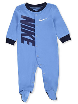Baby Boys' Footed Coveralls by Nike in Blue, Infants