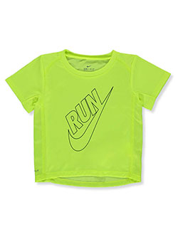 Baby Boys' Dri-Fit Mesh-Back T-Shirt by Nike in Yellow, Infants