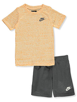 Boys' 2-Piece Shorts Set Outfit by Nike in Gray