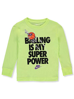 Boys' Long-Sleeved T-Shirt by Nike in Yellow