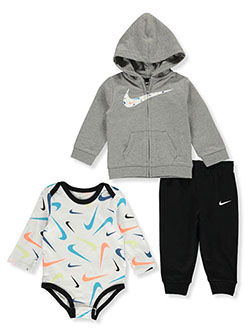Baby Boys' 3-Piece Layette Set by Nike in Black