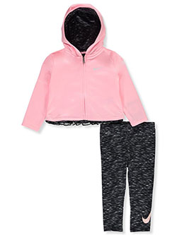Baby Girls' 2-Piece Leggings Set Outfit by Nike in Black