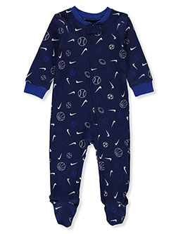 Baby Boys' Footed Coveralls by Nike in Navy