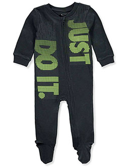 Baby Boys' Footed Coveralls by Nike in Black, Infants