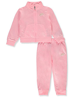 Baby Girls' 2-Piece Joggers Set Outfit by Nike in Pink/multi, Infants