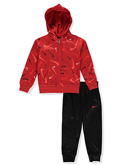 Boys' 2-Piece Joggers Set Outfit by Nike in Black, Sizes 4-7