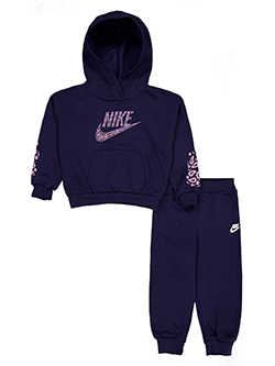 Nike Girls' Retro Remix Hoodie and Jogger Set