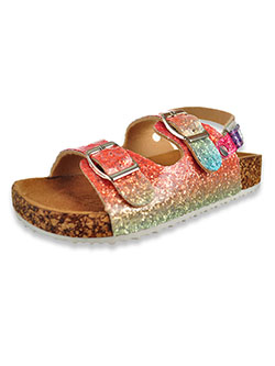 Girls' Rainbow Sparkle Sandals by Olivia Miller in Rainbow - $9.99