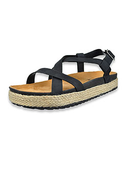 Girls' Strap Sandals by Olivia Miller in black and cheetah - $14.99