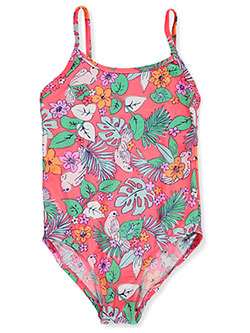 Girls' Tropical Bird 1-Piece Swimsuit by OshKosh in Yellow multi - Swimwear