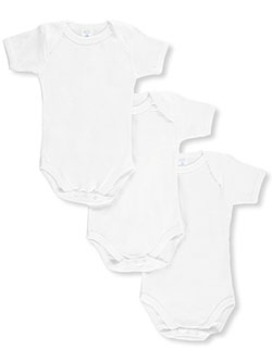 Unisex Baby Bodysuits 3-Pack by Big Oshi in White