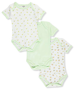 Unisex Baby "Playdate" 3-Pack Bodysuits by Big Oshi in Green - Bodysuits