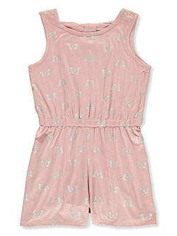 Girls' Butterfly Romper by Poof Girl in blush and crocus
