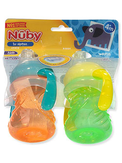 2-Pack Grip N' Sip Cups by Nuby in Lime/fuchsia, Infants