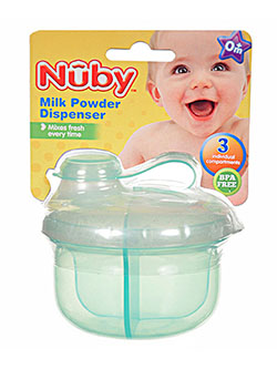Milk Powder Dispenser by Nuby in blue, lilac and white - $5.00