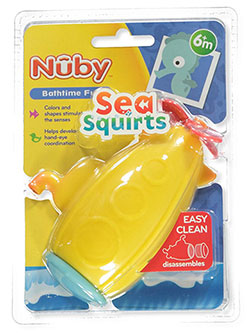 Submarine Sea Squirts Bath Toy by Nuby in Yellow