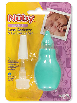 Medical Nasal Aspirator & Ear Syringe Set by Nuby in blue, green and purple - $5.00