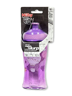 Thirsty Kids Super Slurp Cup by Nuby in green, pink and purple