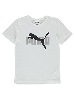 Boys' Pounce T-Shirt by Puma in black and white