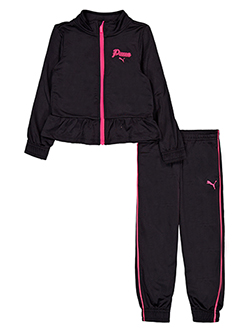 Girls' Puma Peplum Track Jacket and Jogger Set