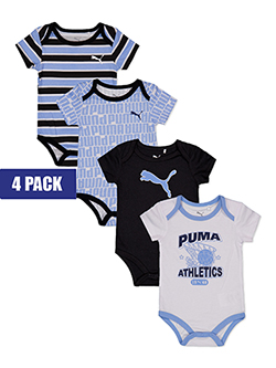 Puma Boys' 4-Pack Bodysuit Set