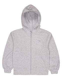 Puma Girls' Zip-Up Logo Hoodie