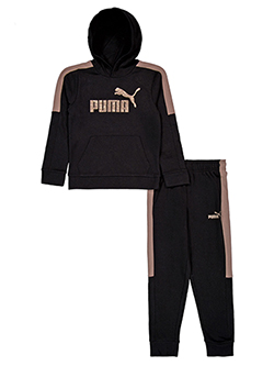 Puma Boys' 2-Piece Pounce Camo Logo Hoodie & Joggers Set Outfit