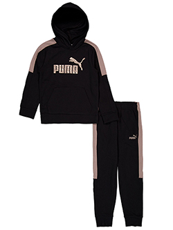 Puma Boys' 2-Piece Woodland Camo Logo Hoodie & Joggers Set Outfit