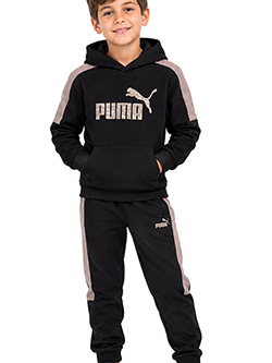 Puma Boys' 2-Piece Woodland Camo Logo Hoodie & Joggers Set Outfit