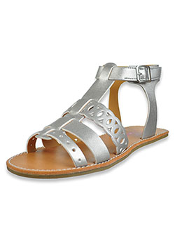 Girls' Cutout Strap Gladiator Sandals by Rachel in Silver, Shoes