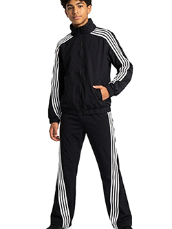 Rebel Minds Boys' Crinkle Windbreaker Jacket and Pants Set