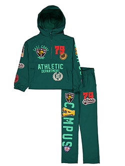 Boys' Rebel Minds Athletic Windbreaker Set